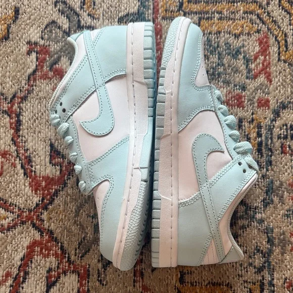 Nike Kids Sky Blue and White Sneakers - Picture 4 of 5